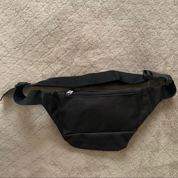 Black Waist Fanny Pack 2 compartments - Picture 4 of 6